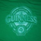 new GUINNESS BEER LOGO t shirt L pub beer party style fashion green