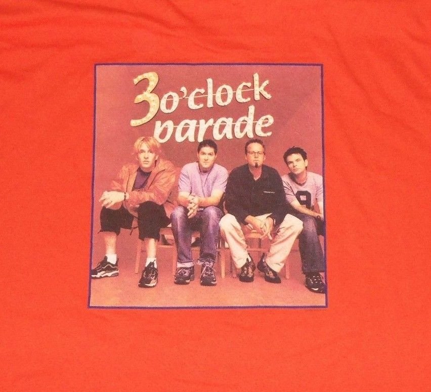 JARS OF CLAY 3 O'CLOCK PARADE t shirt XL 50/50 CHRISTIAN ROCK GOD JESUS
