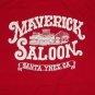 vintage MAVERICK SALOON BAR CALIFORNIA SOUVENIR t shirt XL cowboy whiskey west