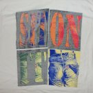 vintage LEVIS JEANS SIT ON IT DISTRESSED t shirt M medium fashion 04192019
