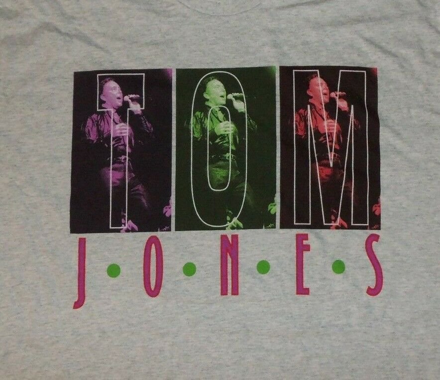 vintage TOM JONES WORLD TOUR CONCERT t shirt XL NEW neil diamond 04052019