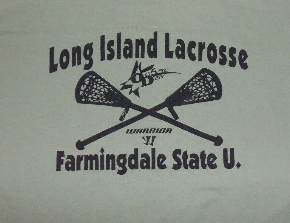 FARMINGDALE STATE FSU RAMS LACROSSE LONG ISLAND t shirt XL NEW college 04212019