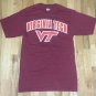 VIRGINIA TECH HOKIES COLLEGE t shirt Small football 05142019