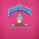 THE FREEZE STANDING ON A MOUNTAIN pink t shirt L 50/50 country western