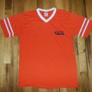 AUTO PARTS PLUS SOFTBALL BASEBALL JERSEY vintage orange t shirt L 50/50 03302019