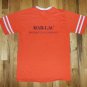 AUTO PARTS PLUS SOFTBALL BASEBALL JERSEY vintage orange t shirt L 50/50 03302019