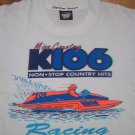 COUNTRY RADIO K106 POWER BOAT RACE t shirt M 50/50 dragster hydroplane 04202019