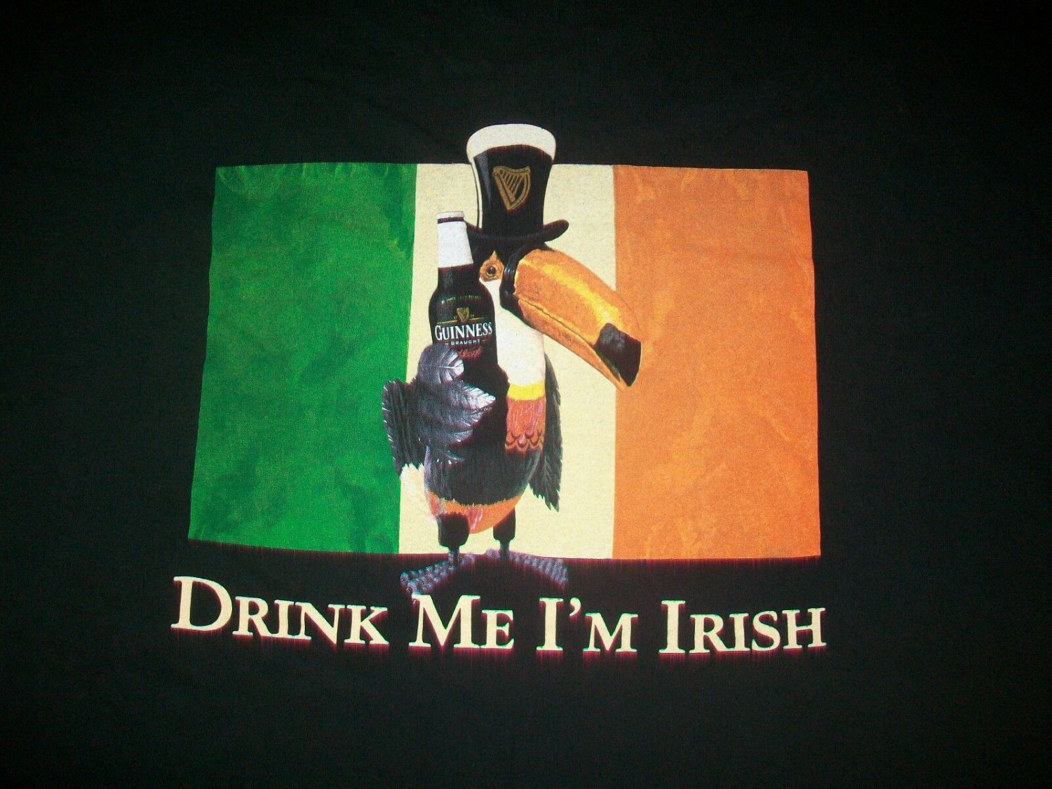 GUINNESS BEER DRINK ME I'M IRISH PARTY STAFF t shirt XL ganja concert 04252019