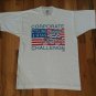 vintage BICYCLE CYCLING AMERICAN FLAG t shirt L 50/50 race racing 04282019