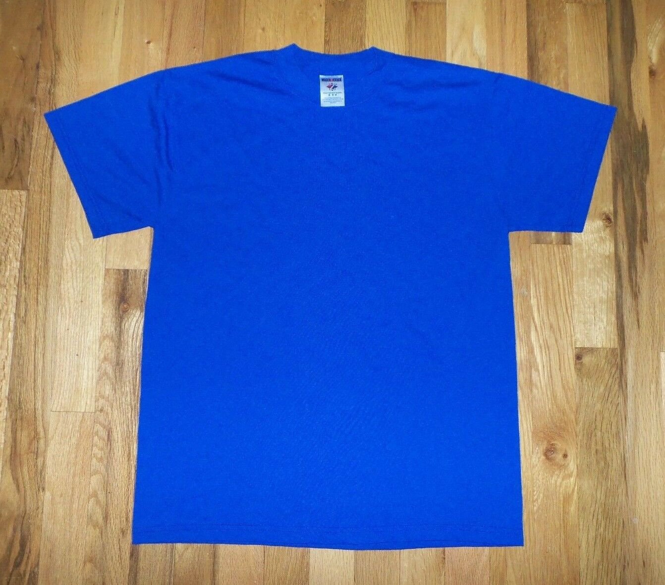 BLUE BLANK FRONT BACK SHIRT t shirt M NEW nwot 50/50 04082019