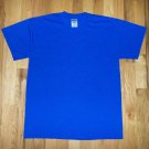 BLUE BLANK FRONT BACK SHIRT t shirt M NEW nwot 50/50 04082019