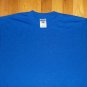 BLUE BLANK FRONT BACK SHIRT t shirt M NEW nwot 50/50 04082019