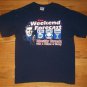 WEEKEND FORECAST DRUNK PARTY BEER t shirt M humor pot ganja alcohol 04102019
