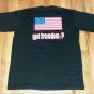 GOT FREEDOM POW MIA YOU ARE NOT FORGOTTEN AMERICAN FLAG t shirt 2XL new 04212019