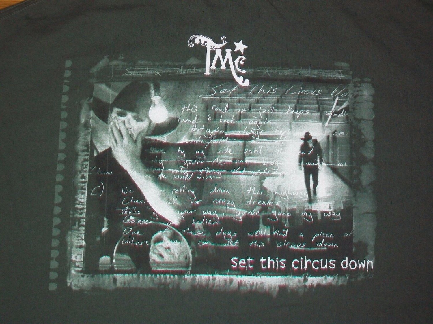TIM McGRAW TMC CLOWN CIRCUS TOUR t shirt XL grath brooks country western 0412201