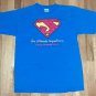 SUPERMAN LOGO SUPER JESUS ULTIMATE SUPERHERO t shirt M God Christ cross 04162019