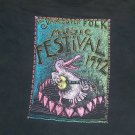 Vintage VANCOUVER FOLK MUSIC FESTIVAL t shirt L Large distressed 04012019