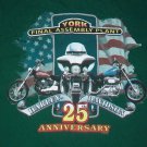 HARLEY DAVIDSON 25TH ANNIVERSARY ASSEMBLY PLANT front pocket t shirt Small