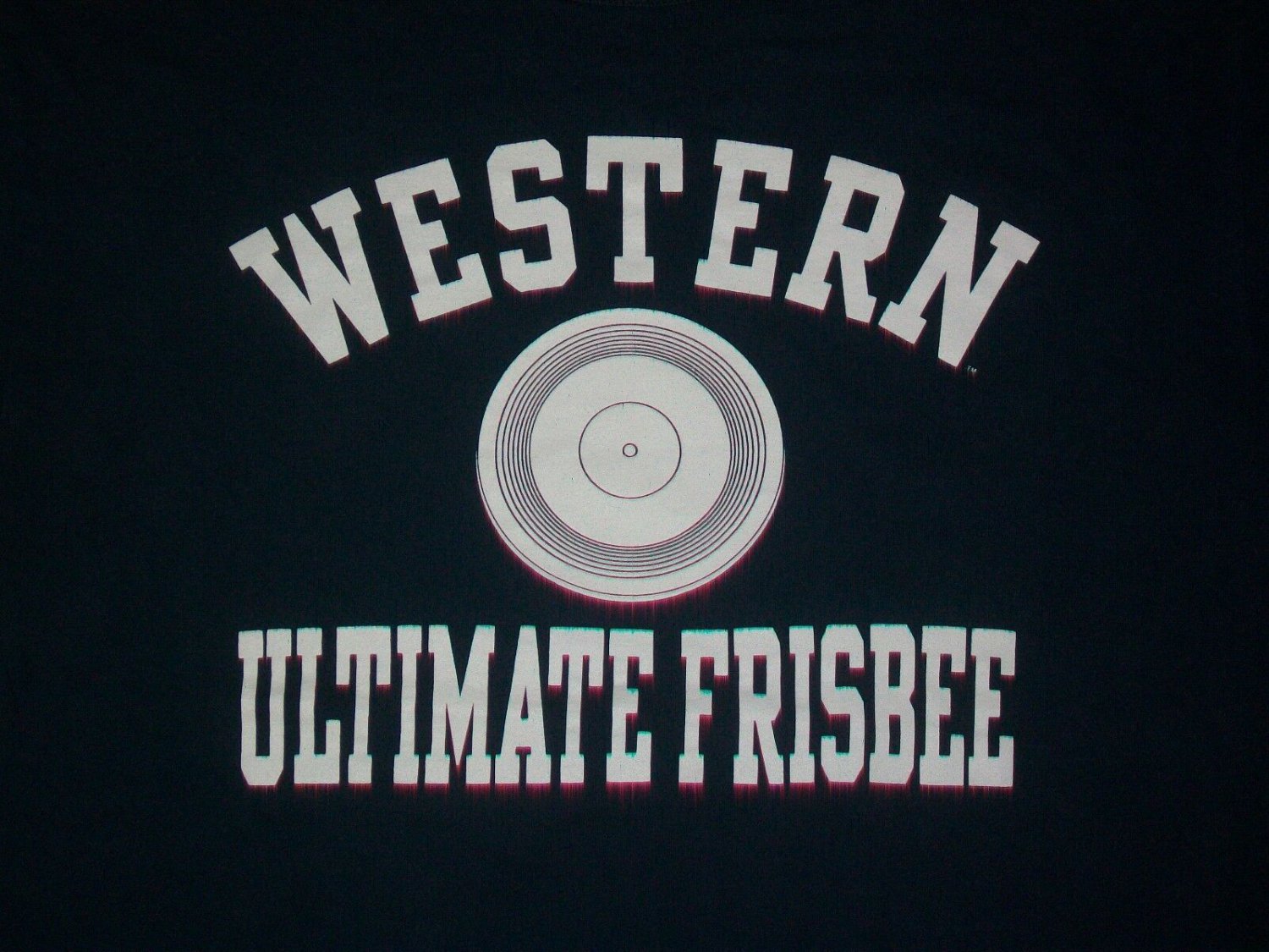 FRISBEE GOLF WESTERN UNIVERSITY ULTIMATE t shirt M college football basketball
