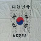 KOREA FLAG LANGUAGE SOUVENIR white t shirt M medium new 05162019