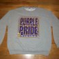 MINNESOTA VIKINGS PURPLE PRIDE gray SWEATSHIRT XL 50/50 football shirt 04102019