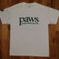 PAWS PEOPLE HELPING ANIMALS DOG PAW DOGGY t shirt M cat kitty pet 05022019