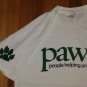 PAWS PEOPLE HELPING ANIMALS DOG PAW DOGGY t shirt M cat kitty pet 05022019