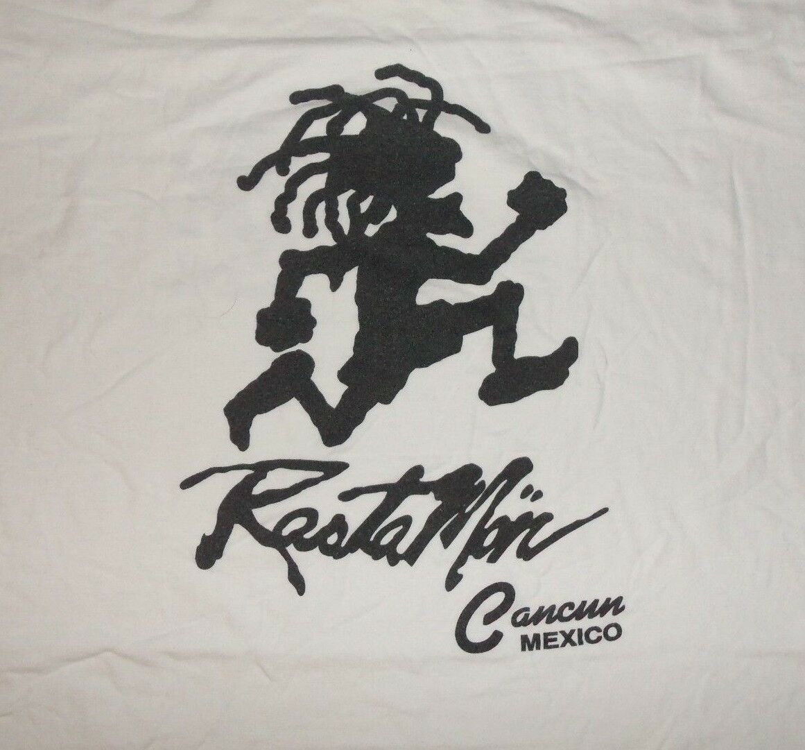 vintage RASTA MAN CANCUN t shirt XL bob marley reggae souvenir ganja pot