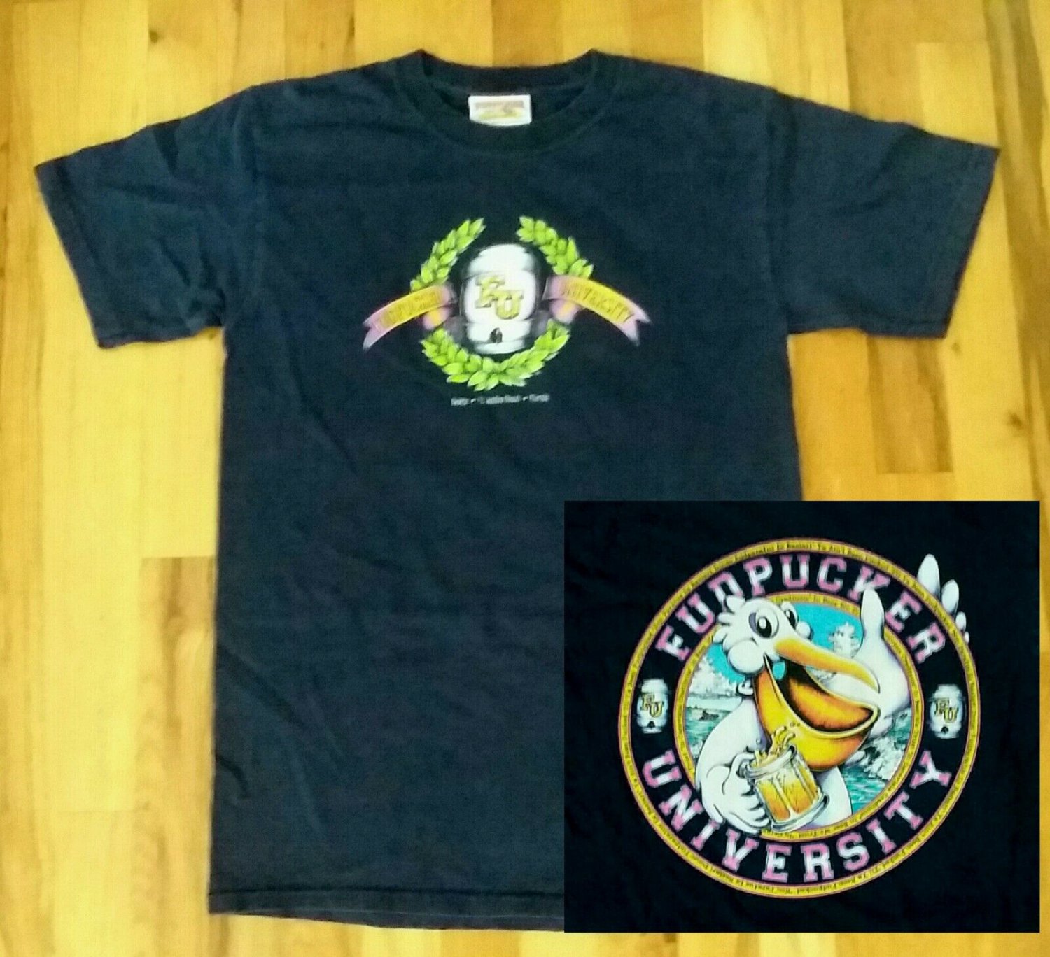 FUDPUCKERS BAR GRILL FLORIDA t shirt S Small college spring break 04192019
