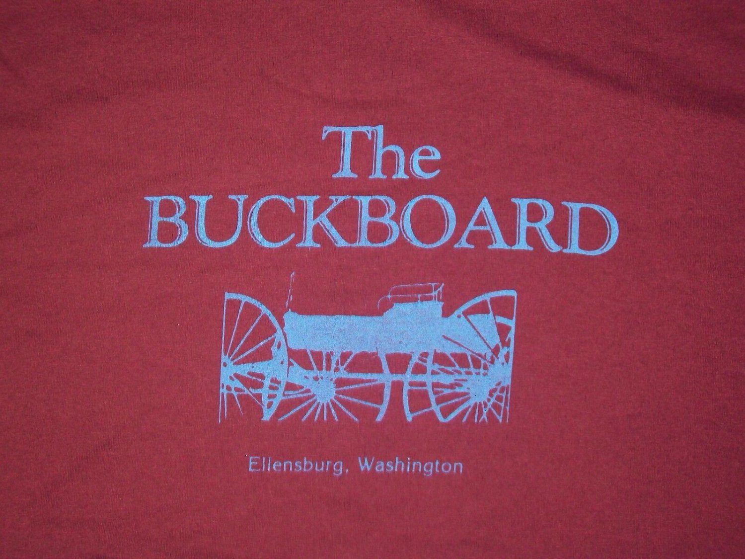 vintage THE BUCKBOARD CAFE SOUVENIR RESTAURANT t shirt L 50/50 04082019