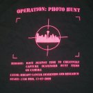 SEATTLE SCAVENGER CANCER AWARENESS HUNT CAMERA PHOTO t shirt XL PINK