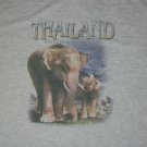 THAILAND ELEPHANT SOUVENIR VACATION gray t shirt XL animal asia jungle 04072019