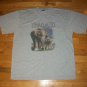 THAILAND ELEPHANT SOUVENIR VACATION gray t shirt XL animal asia jungle 04072019