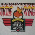 SUICIDE HOT BUFFALO WINGS NEW YORK ANNIVERSARY t shirt M restaurant Medium