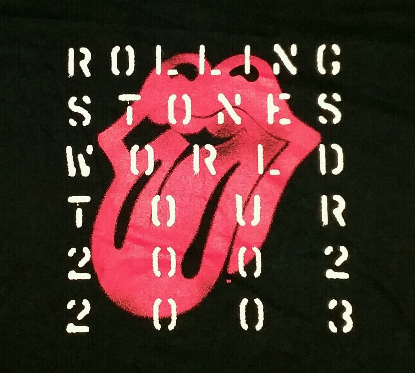 Rolling Stones World Concert Tour Lips t shirt Small mick jagger keith richards