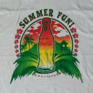 Coca Cola Bottle Summer Fun rainbow fade t shirt XL hawaii tropical
