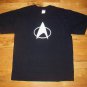 Star Trek Command Klingon Logo Symbol 2 t shirt lot L Large spock captain kirk