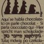 Chocolate Spoken Here Foreign Language vintage t shirt XL 50/50 bunny 08252019