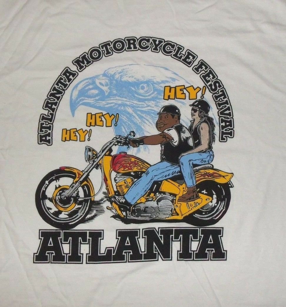 Fat Albert Atlanta Motorcycle Fest white t shirt XL X-Large meet and greet 0830