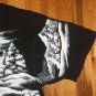 Snow White Wolf Mountain animal dog t shirt L tie dye outdoor 08172019