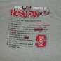 NCSU Wolfpack Fan college football gray t shirt XL NEW 09052019
