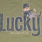 Lucky Charms Cereal Leprechaun ringer t shirt L 50/50 08242019