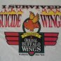 Hot Sauce Buffalo Wings Anniversary white t shirt M new york