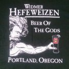 Beer of the Gods Widmer Beer Ale t shirt L large college