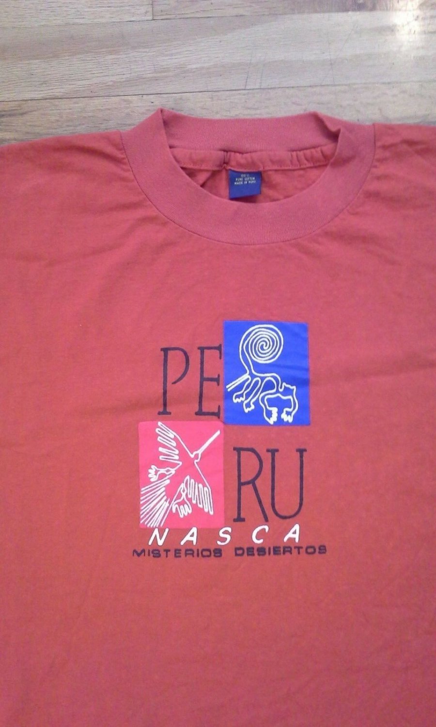 UFO Alien Peru Nazca Lines Mystery Desert Souvenir t shirt L space 08092019