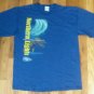 Gods Path Northern Lights Life blue t shirt L Jesus Christ God cross 10092019