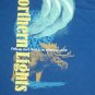 Gods Path Northern Lights Life blue t shirt L Jesus Christ God cross 10092019