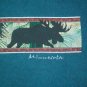 MINNESOTA ELK MOOSE STONE WASHED BLUE t shirt L souvenir animal 10062019