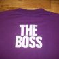 Raspberry Schnapps Poured In USA purple t shirt L 50/50 bar party bartender