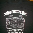 Military The Wall Never Forget Vietnam Bros t shirt L US ARMY NAVY USMC USAF 050
